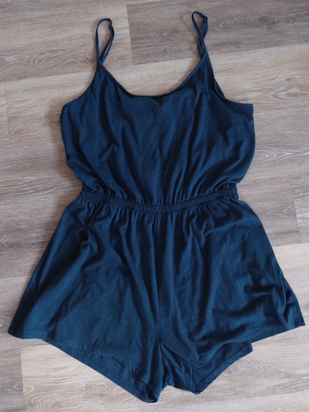 H&M Divided Teal Spaghetti Strap Romper